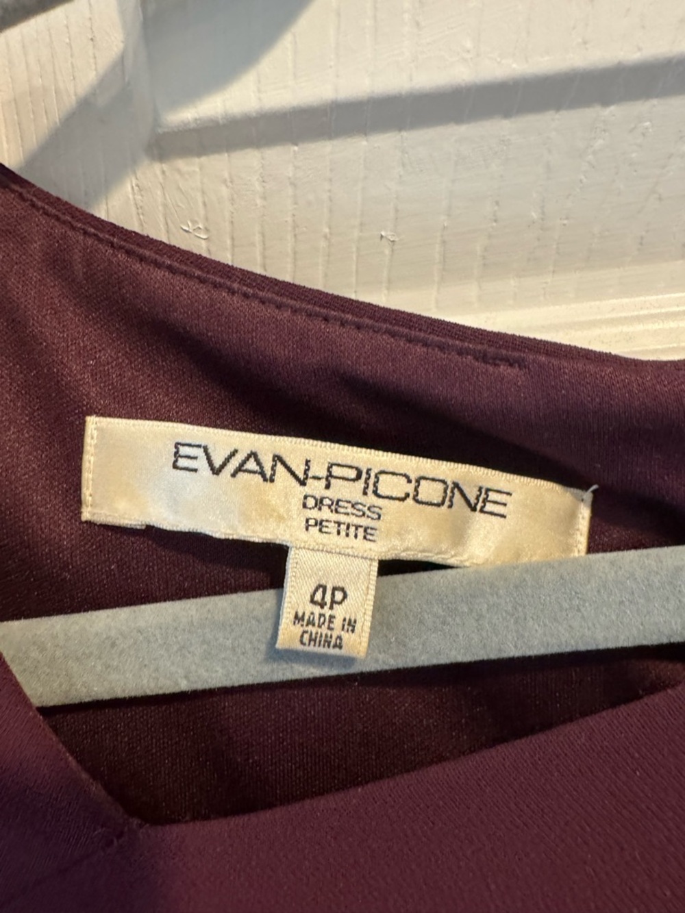 Evan Picone Plum Cap-Sleeve Midi Sheath Dress - Picture 2 of 3